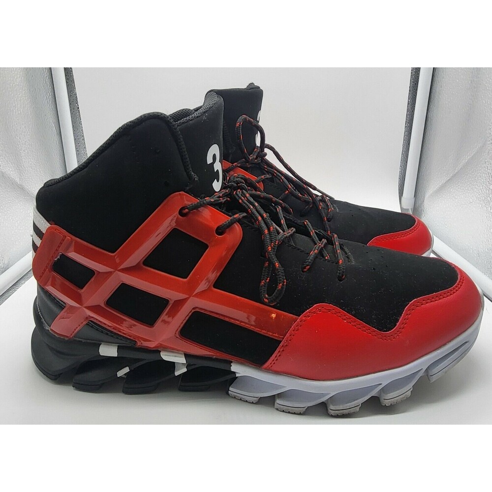 Joomra Mens High top tennis shoe Red & Black  size 12US/43UK RARE